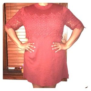 ASOS Curve Crochet Lace Sweater Dress Size 18